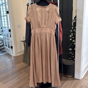 Golden dress, size L, ZARA
